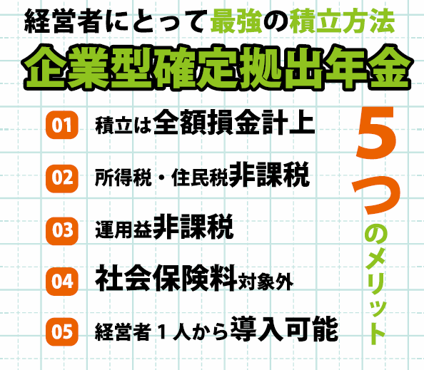 経営者様必見！全額会社の経費で積立できる唯一の退職年金制度「選択制
